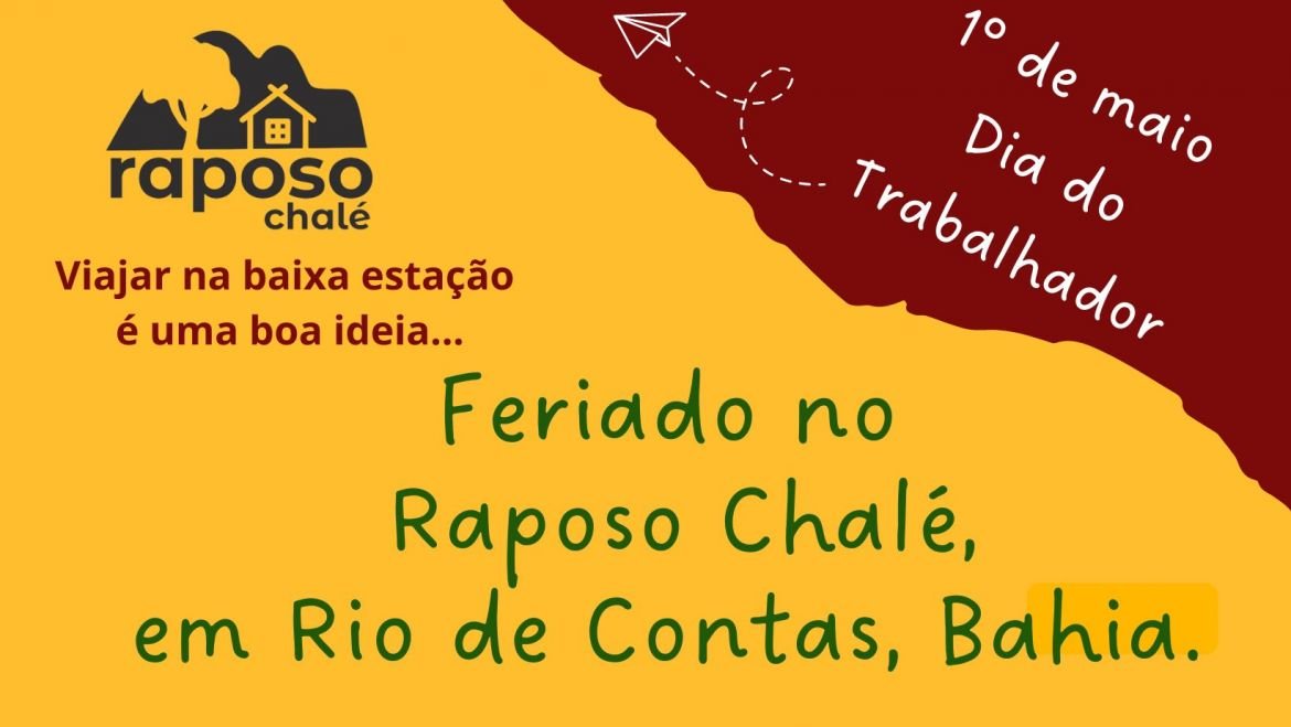 Pacote 1º de maio. Dia do Trabalhador em Rio de Contas, Bahia