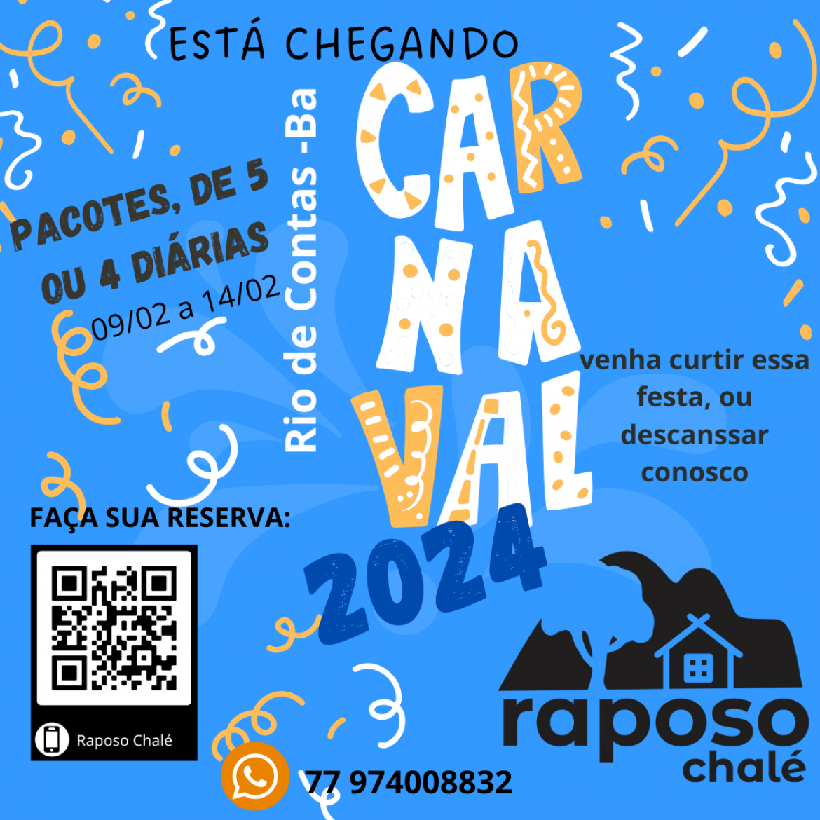 Pacote de Carnaval em Rio de Contas, Bahia - 2024