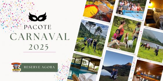 Pacote Feriado Carnaval Hotel Fazenda em Urubici SC 2025 (PENSÃO COMPLETA)