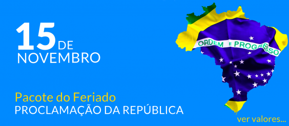 Pacote Feriado 15 de Novembro Proclamação da Republica na Praia do Forte 2024