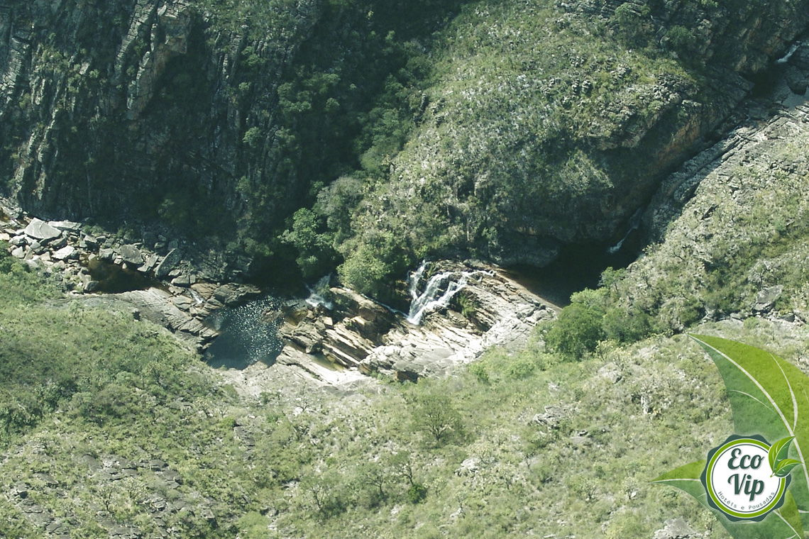 Cachoeira das Andorinhas de Cima na Serra do Cipó